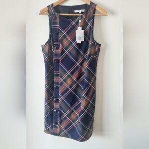 NWT Trina Turk Plaid Sleeveless Dress Sz 10